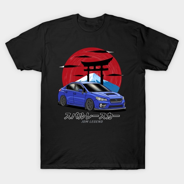 JDM Subie Impreza  WRX STi Evoeye 2015 T-Shirt by Guyvit